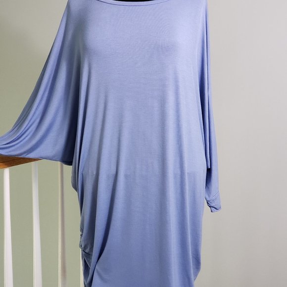Iliad Boat Neck Dolman Drape Top in 5X - Picture 7 of 14